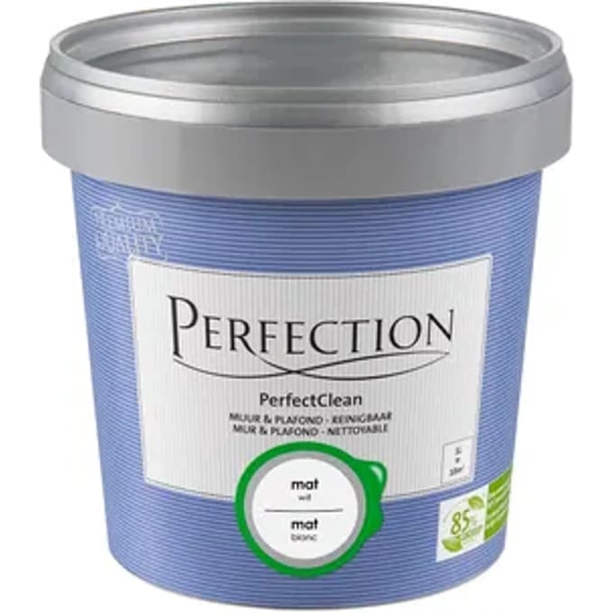Perfection Perfectclean Muurverf - Mat - Wit - 1l