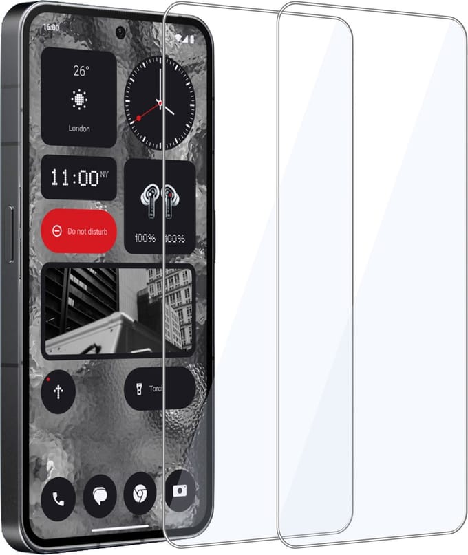 2x Geschikt voor Nothing Phone 2 - Screenprotector - Beschermglas - GuardCover