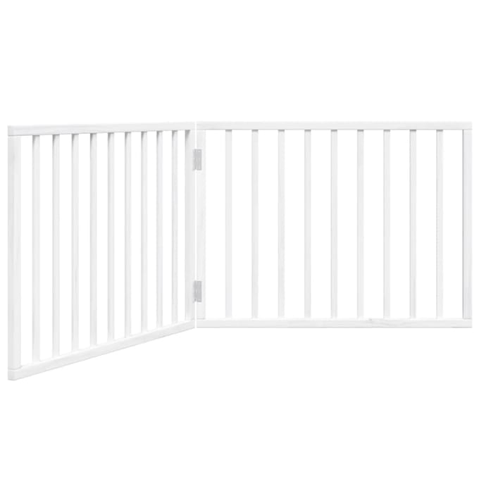 Vidaxl Opvouwbaar Veiligheidshek voor Honden, 2 Panelen, Wit, 160cm