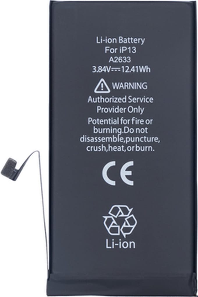 iPhone 13 Batterij Geschikt voor Apple – Premium – Zwart