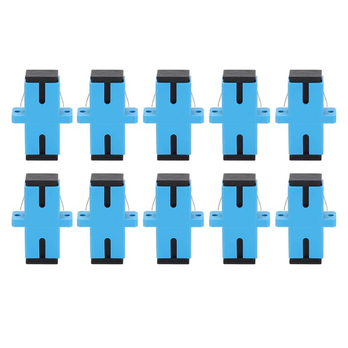 50 stuks glasvezeladapter SC UPC Simplex Singlemode Koppeling Internet Connector Gereedschap blue