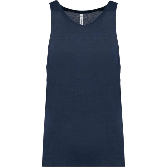 Triblend herentanktop sportshirt 'Proact' Navy Heather - M