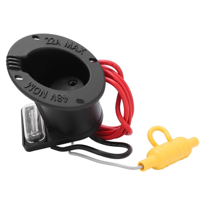 DC 48 Volt Powerdrive Lader Zekeringhouder Laadsocket 101802101 Vervanging voor Club Car DS black