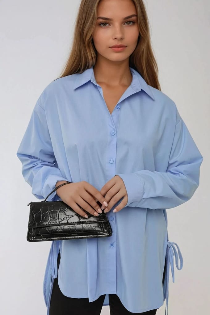 Langzaamshirt met Strikdetail