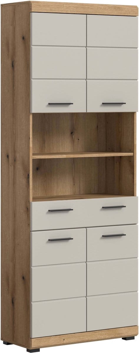 Scout hoge kast kasjmier mat MDF TZ Evoke Eiken NB - 31x74x191cm