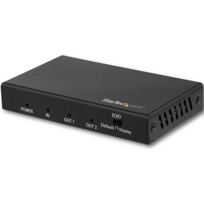 StarTech.com 2 Port HDMI Splitter - 4K 60Hz - 1x2 Way HDMI 2.0 Splitter - video/audio splitter - 2 ports