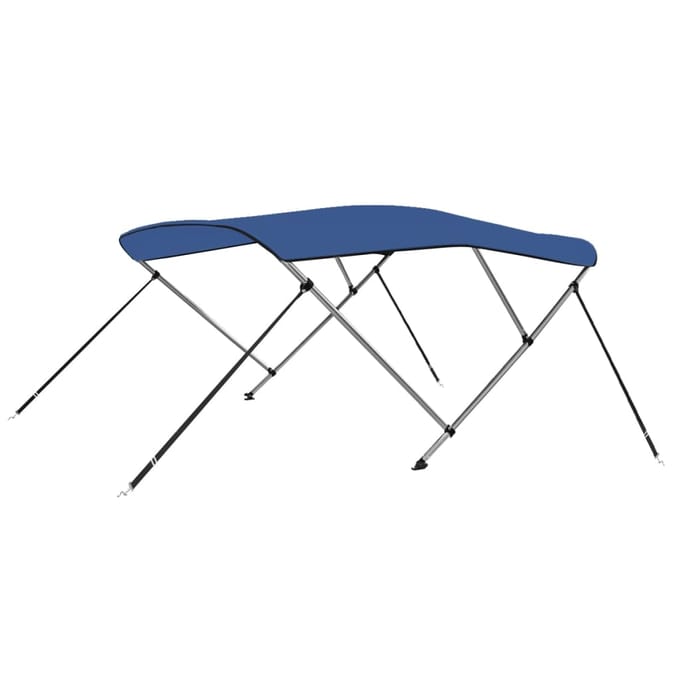 vidaXL - Biminitop - 3-boogs - 183x196x137 - cm - blauw