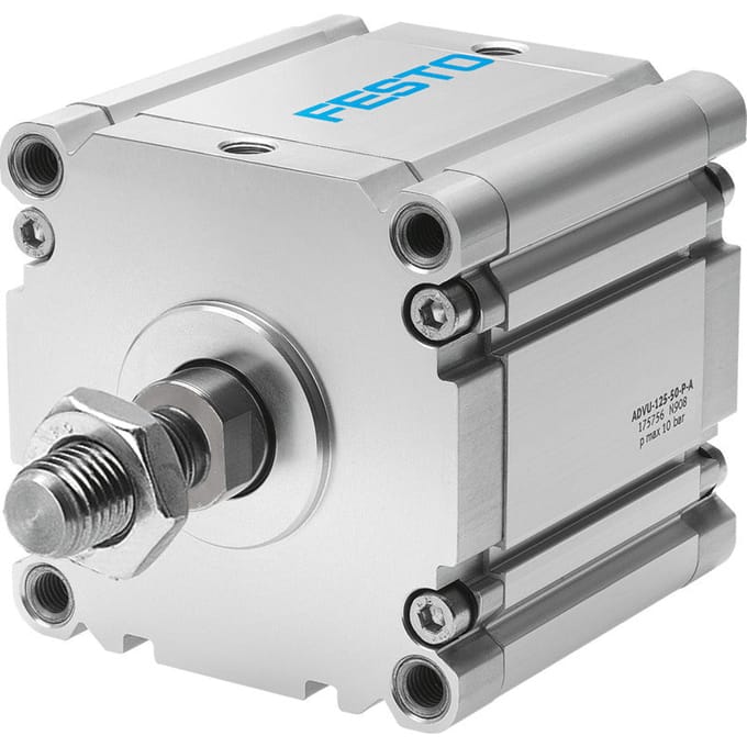 Festo Compacte Cilinder 125mm Boring 80mm Slag Dubbelwerkend - 175770 - P2G6C