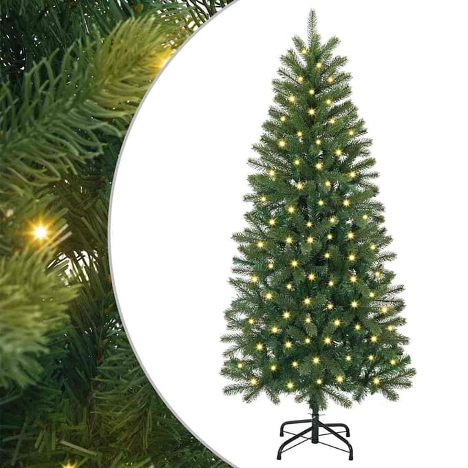 vidaXL - Kunstkerstboom - Groen - 150 - cm - PE - en - PVC