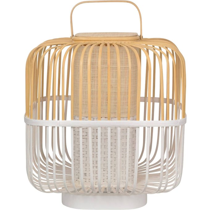 Forestier Bamboo Square M tafellamp in wit