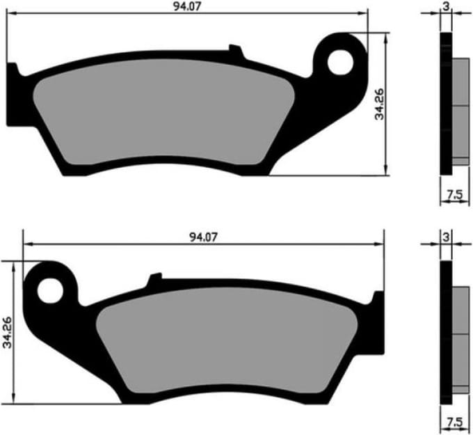 Remblokken Polini voor Motor Beta 250 RR vanaf 2005 Nieuw