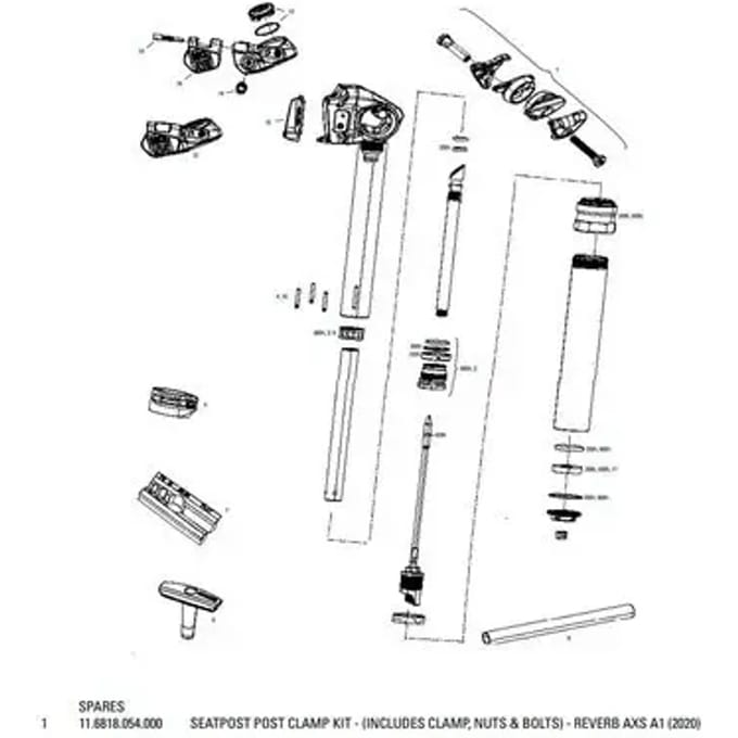 Zadelpenklemkit Rockshox Reverb AXS