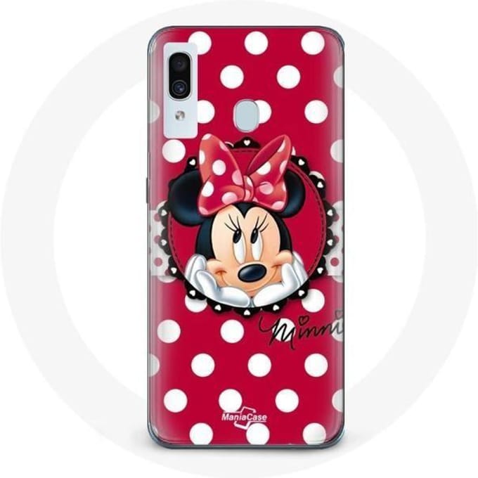 Hoesje voor Samsung Galaxy A30 Minnie Mouse Cartoon Rood