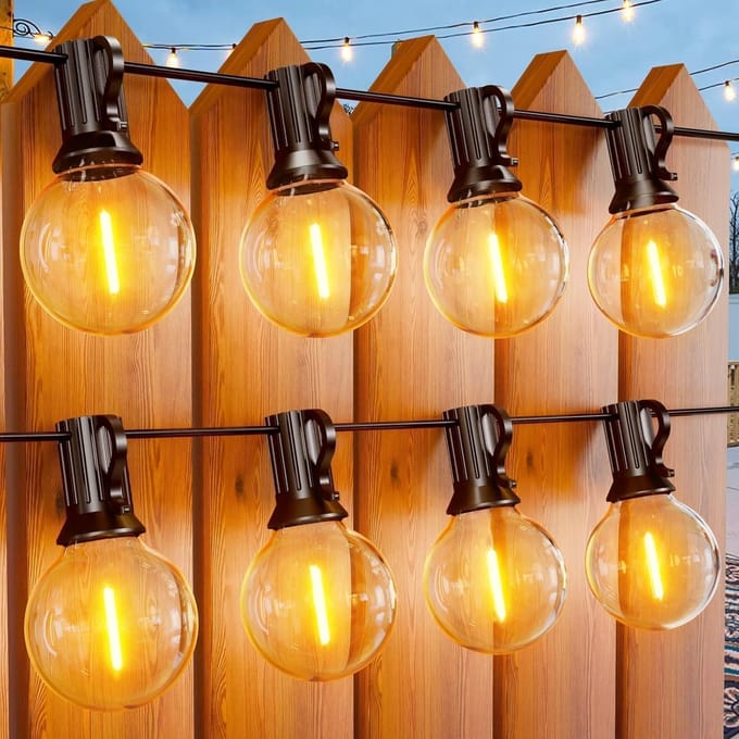 Lichtsnoer Buiten - Lichtketting Tuin - Feestelijke Decoratie - Waterdicht & Onbreekbaar - 30 Meter - Warm Wit