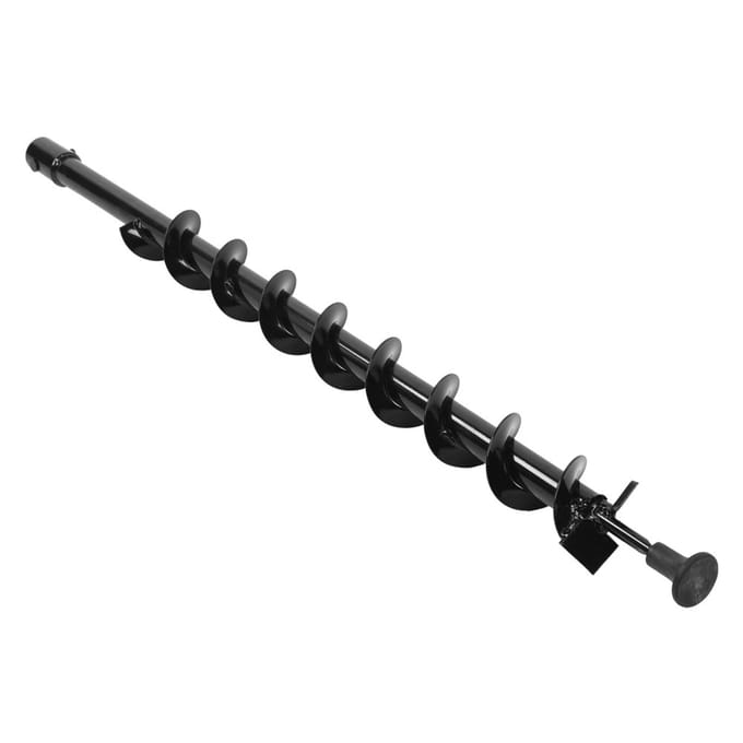 Stalen Grondboor Tuin Paalgatgraver 60x800mm Enkel Mes black
