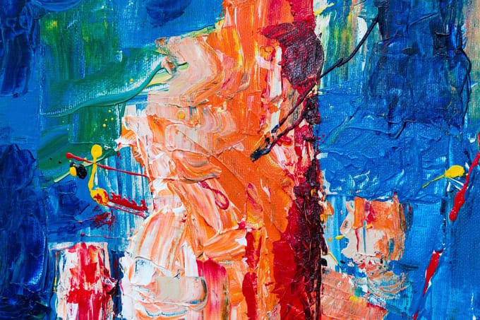 Abstract canvas voor aan de muur