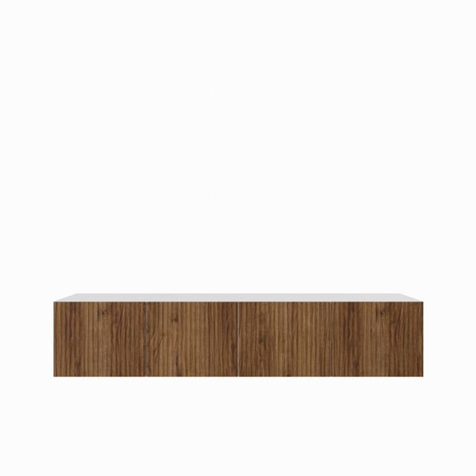 TV-kast Noe 200 (2x100) cm (wit + catania)