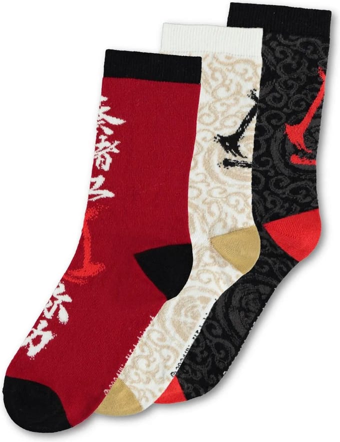 Assassin's Creed Shadows - Crew Socks 3 Pack - 43/46