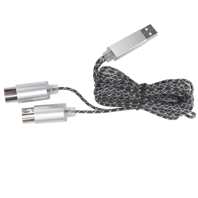 MIDI-kabel Transfer USB TPE-omhulling Elektronisch Piano naar Computer Bewerkingsverbindingskabel gray
