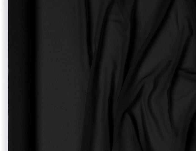 Chiffon tafelloper, zwart, 0,48 x 5 m