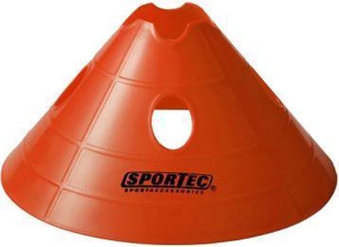 Sportec Afbakenbollen Prof Groot Soft Plastic 10 Stuks Oranje