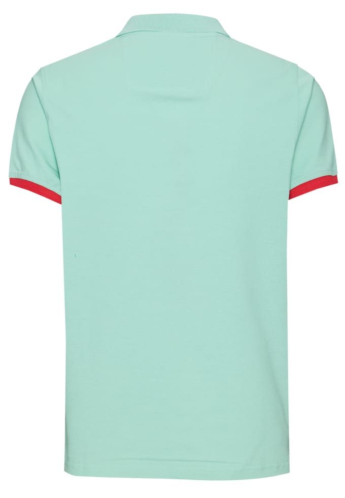 Contrast Polo Piqué Shirt Normale Pasvorm
