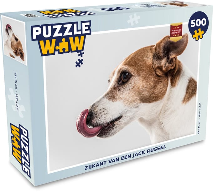Puzzel Zijkant van een Jack Russel - Legpuzzel - Puzzel 500 stukjes
