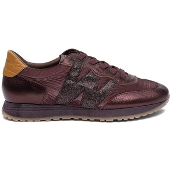 Wonders Leren sneakers Tot granaatrood