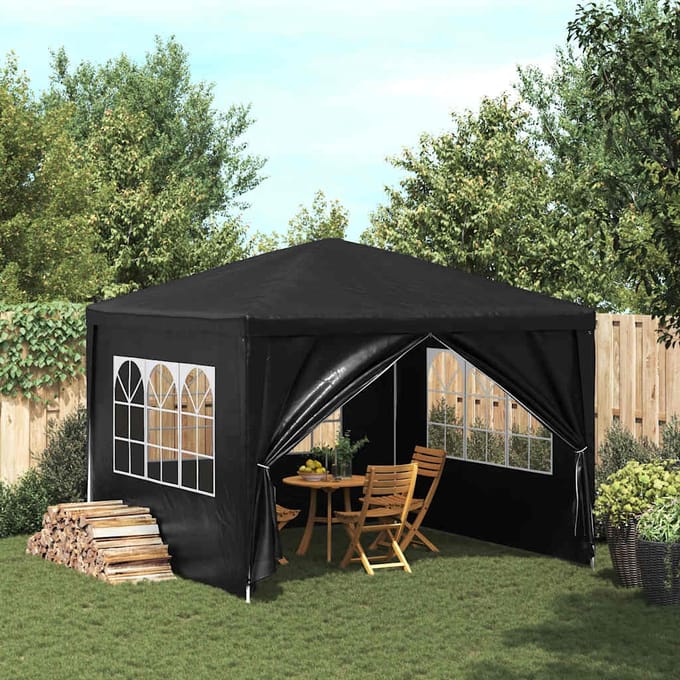 vidaXL - Partytent - 3x3 - m - antracietkleurig