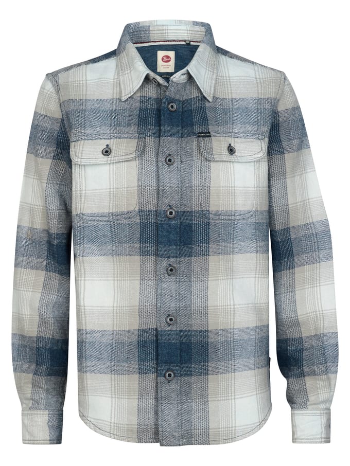 Petrol Industries - Jongens Geruit overhemd ironhaven - Blauw - Maat 140