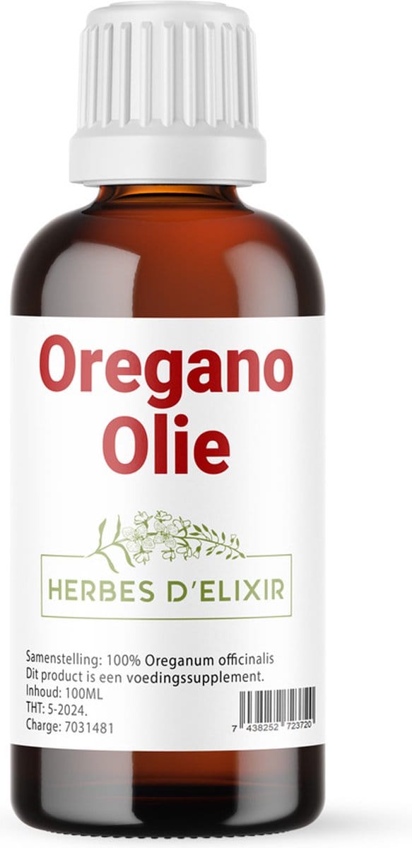 Herbes D'elixir Oregano Olie - 100ml - 100% Natuurlijk - Etherische olie - Oreganum Vulgaris