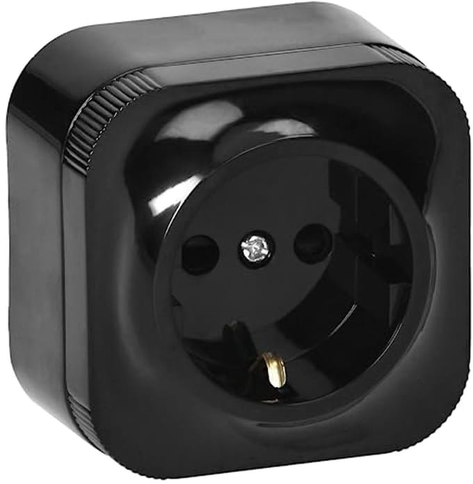 Oppervlakte Montagesocket 2 x 2-polig + Aarde - 16A/230VAC IP20