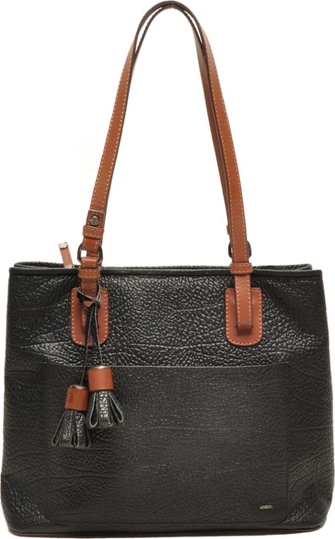 Berba | Chamonix | Shopper | Schoudertas | Zwart | Leer