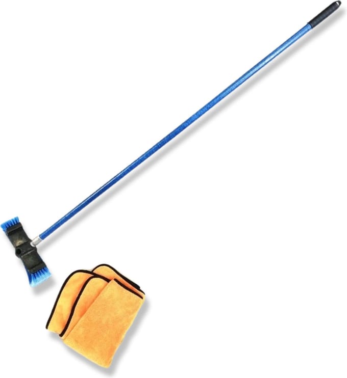 MAUS Autowasset professioneel - Autowasborstel en droogdoek XL 60x90cm