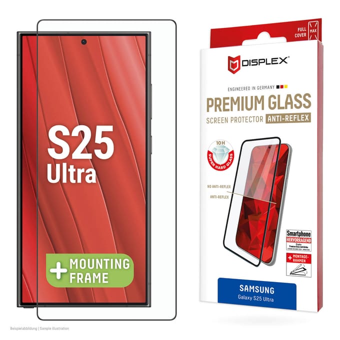 Displex Screenprotector Real Glass Full Cover geschikt voor Samsung Galaxy S25 Ultra