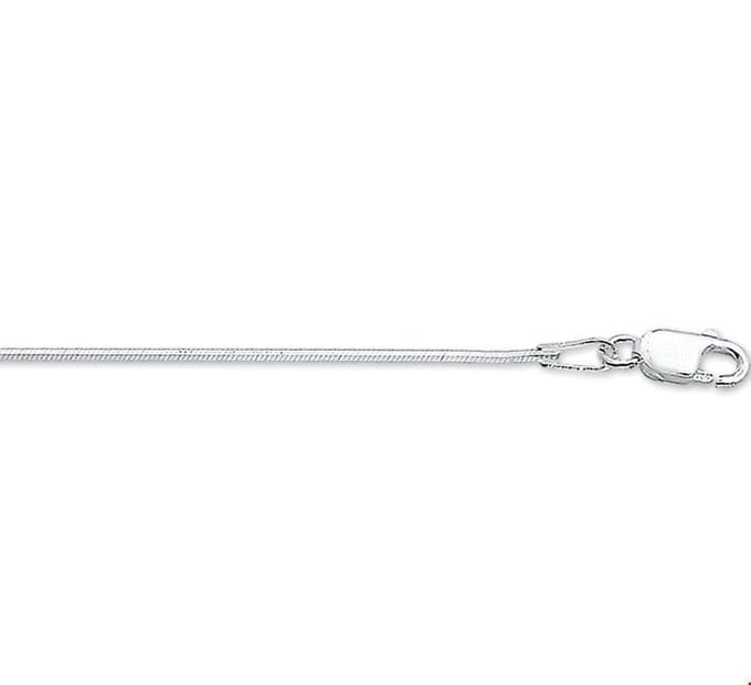 Zilveren Armband slang achtzijdig 1 1002960 18 cm