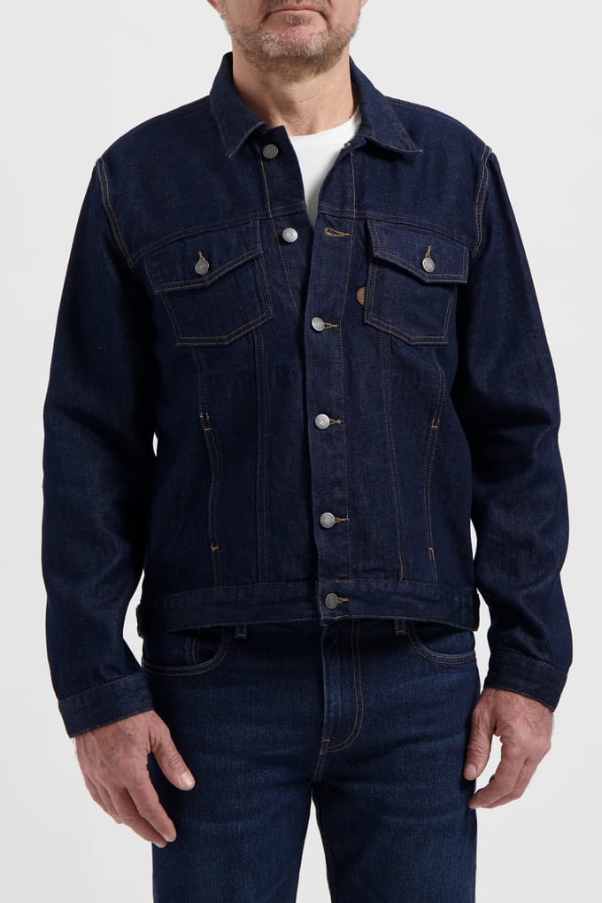 Mud Jeans Benny Denim Jacket Dry Taglia: M | Giacche di jeans Outlet | Uomo | Blu