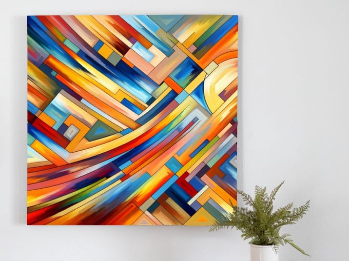 Kunstprint | Wanddecoratie | Dibond | 100 × 100 cm