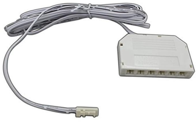 6-voudige 12V verdelerbox voor LED-lampen - 200 cm voedingskabel - maximaal 3A