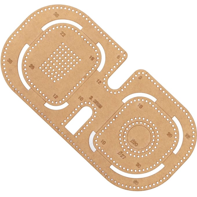 Gabarit Acrylique DIY Outils d'Artisanat Transparents avec Couche Protectrice pour Coupe à Distance Fabrication de Règle beige