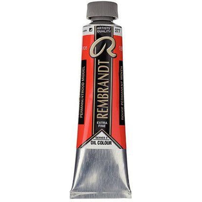 Rembrandt Olieverf Tube 40 ml Permanentrood Middel 377
