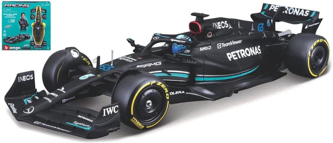 Bburago Mercedes-Benz Amg - Modelauto - Schaal 1:24 - Zwart/Turquoise