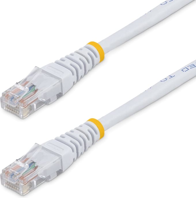 StarTech 15 m Cat5e Gegoten RJ45 UTP Netwerkkabel - Wit