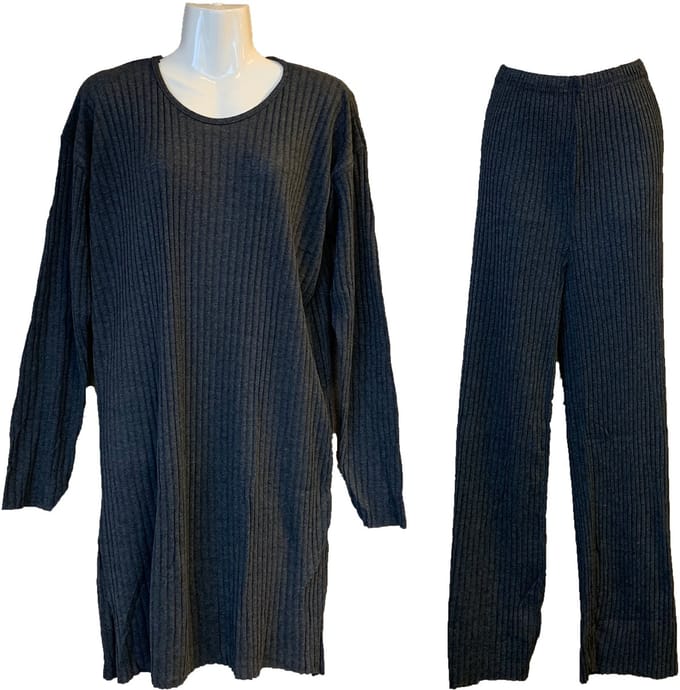 Dames Pyjamaset Zwart - M