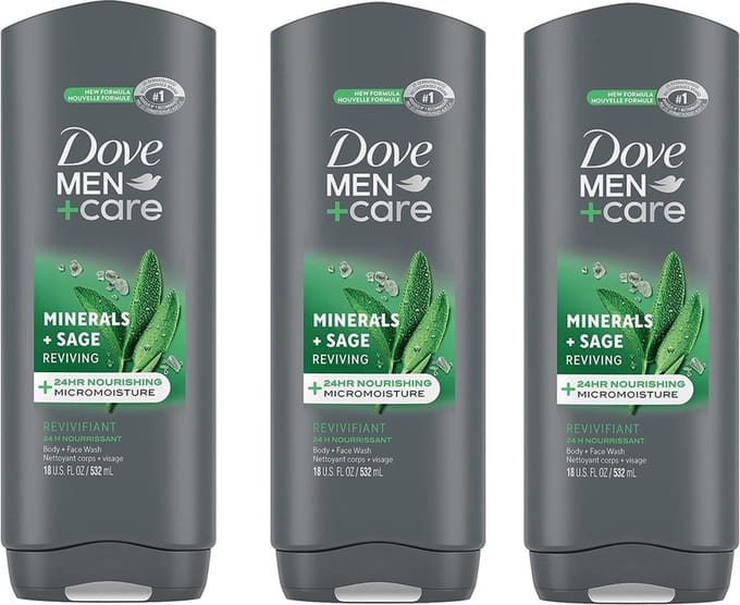 Dove Douchegel Minerals + Sage 3 x 400 ml