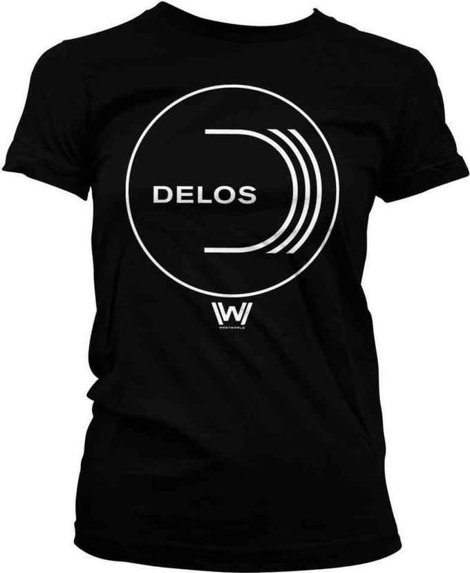 Westworld Dames Tshirt -S- DELOS Logo Zwart