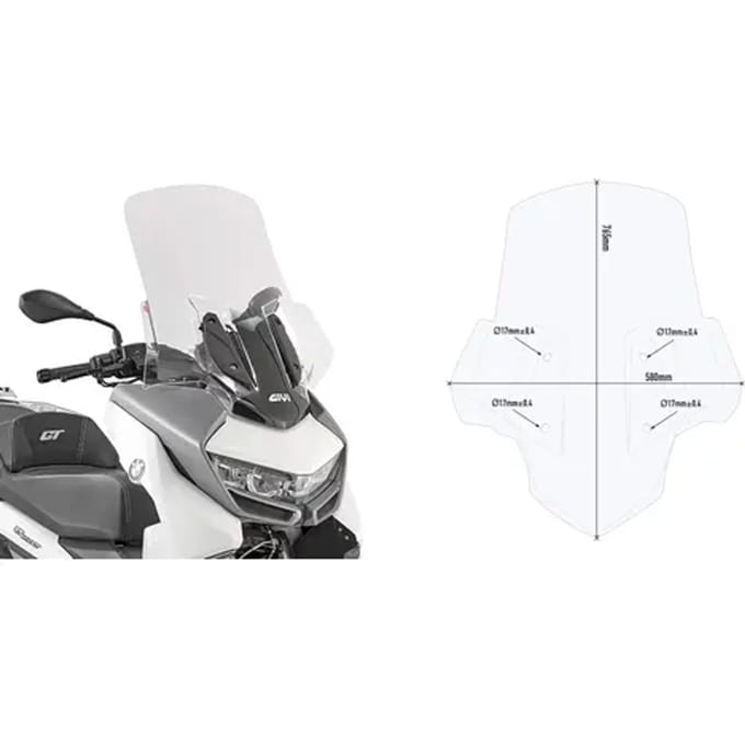 Bubble bevestigingsset Givi 5132DT