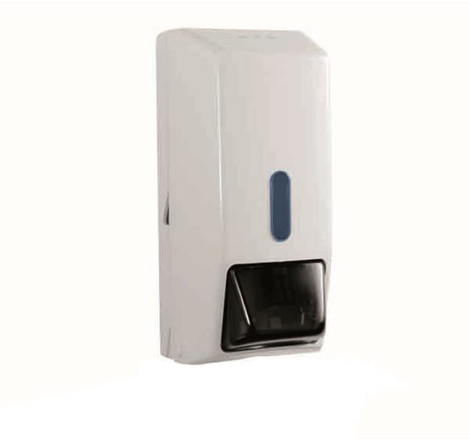 ABENA Zeepdispenser Wit – 700 ml – Met Slot & Kijkvenster