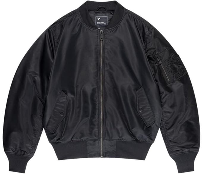 Vintage Industries CARTER MA1 JACKET Winterjas zwart 3XL Nylon -
