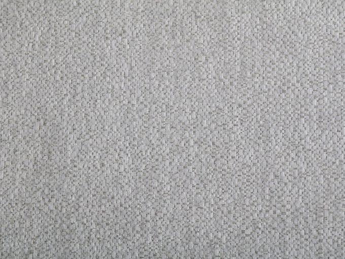 Vente-unique Driezitsbank + fauteuil in grijze chenille stof - TALIENA
